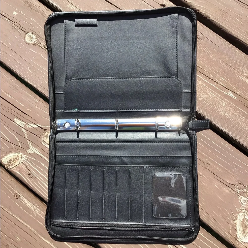 Plan Ahead Planner w/Outside Slip Pocket, zippered pocket inside & more